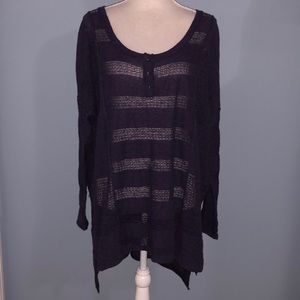 Free People oversized high low sweater tunic